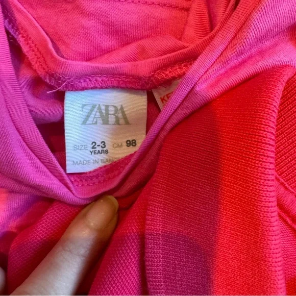 Polo by Ralph Lauren Pink Polo Shirt & Zara Short Sleeve ruffle short sleeve - Picture 5 of 7